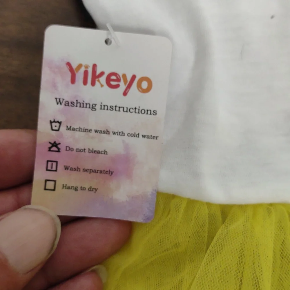 White and Yellow Dog Tutu